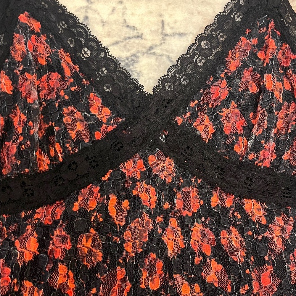 Urban Outfitters  Y2K Lace Dress - Black and Red - Picture 3 of 5